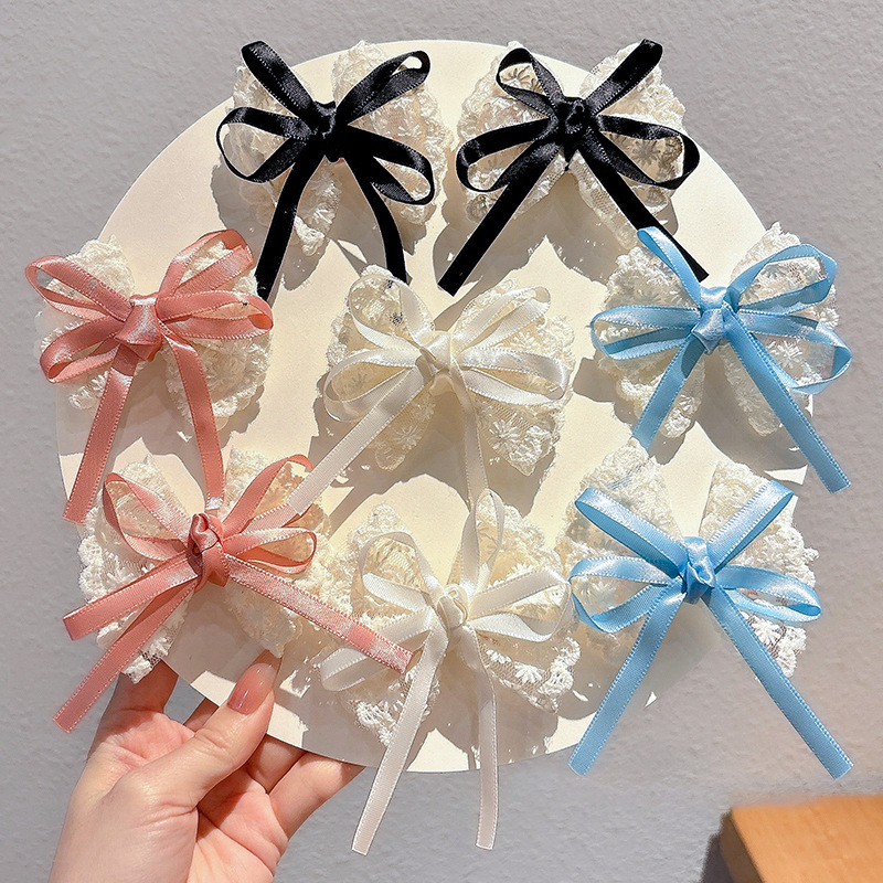 Lace Ribbon Trim - 2 قطع أنيقة مقوس دانتيل دبابيس