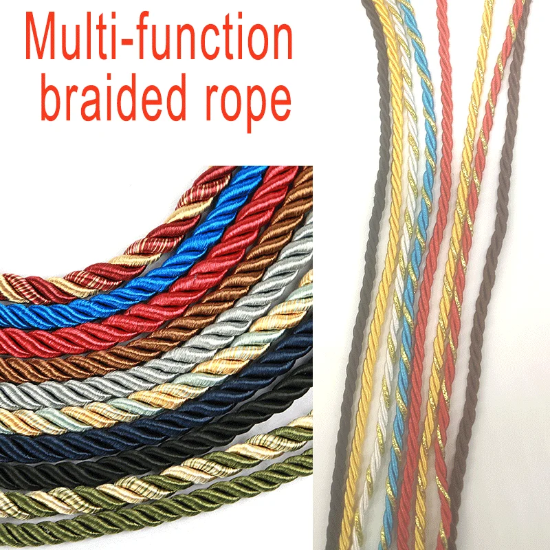Cord Trim Twisted - 3 مللي متر 10 متر الملتوية