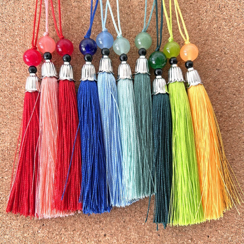 Beaded Trim Fringe - 5/10/20 قطعة شراشيب حريرية ناعمة مصنوعة
