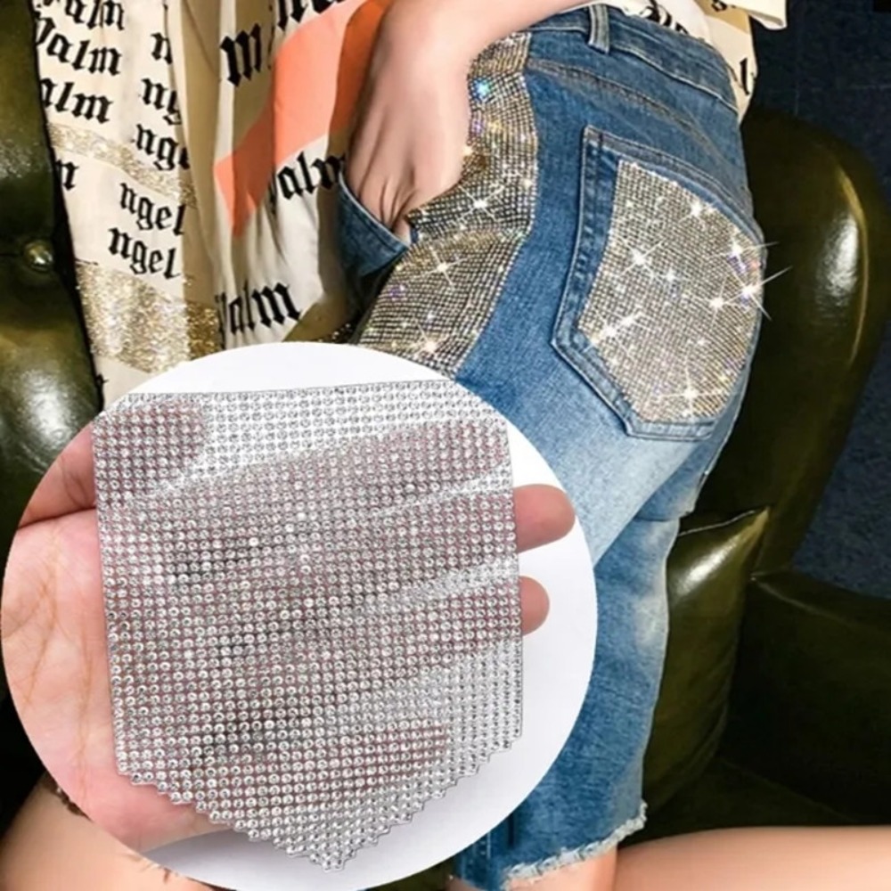 Hotfix Rhinestone Sheet - بقع حجر الراين الفاخرة جان زين