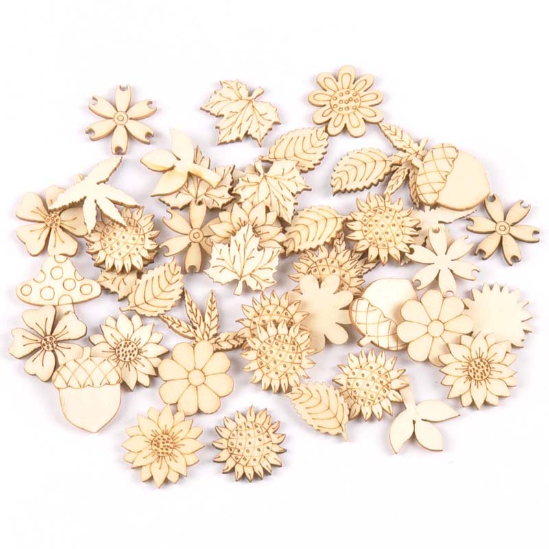 إكسسوارات خشبية طبيعية ذاتية ا - مراجعة Craft Embellishment وسعره