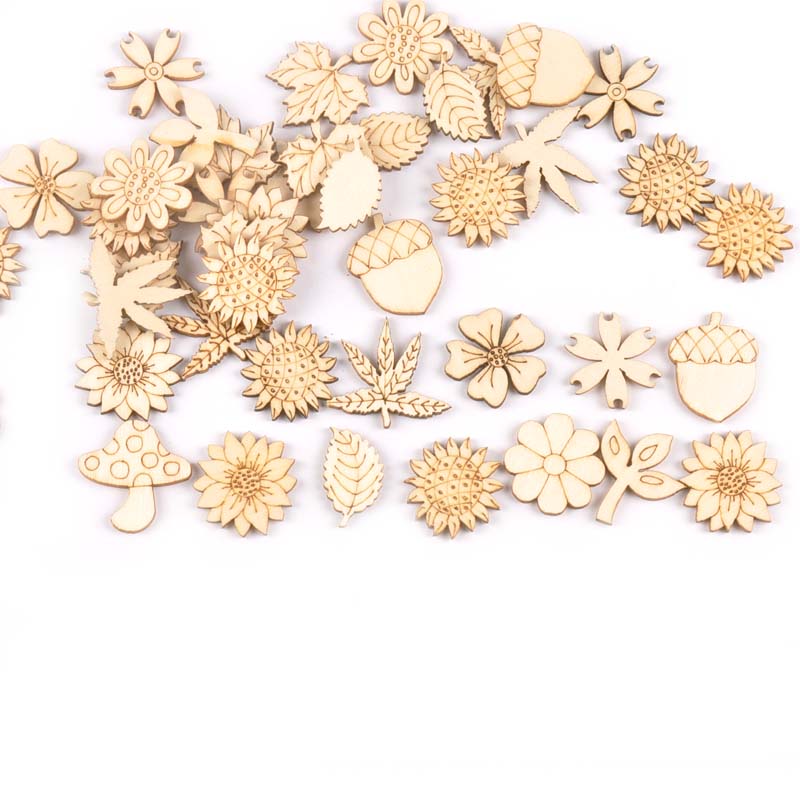 إكسسوارات خشبية طبيعية ذاتية ا - مراجعة Craft Embellishment وسعره