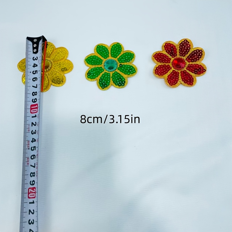 10 قطع من الرقع الزهرية المزين - مراجعة Applique Patch Flower وسعره
