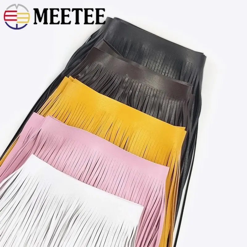 1 متر Meetee 10-30cmX5mm بولي  - مراجعة Fringe Ribbon Sewing وسعره