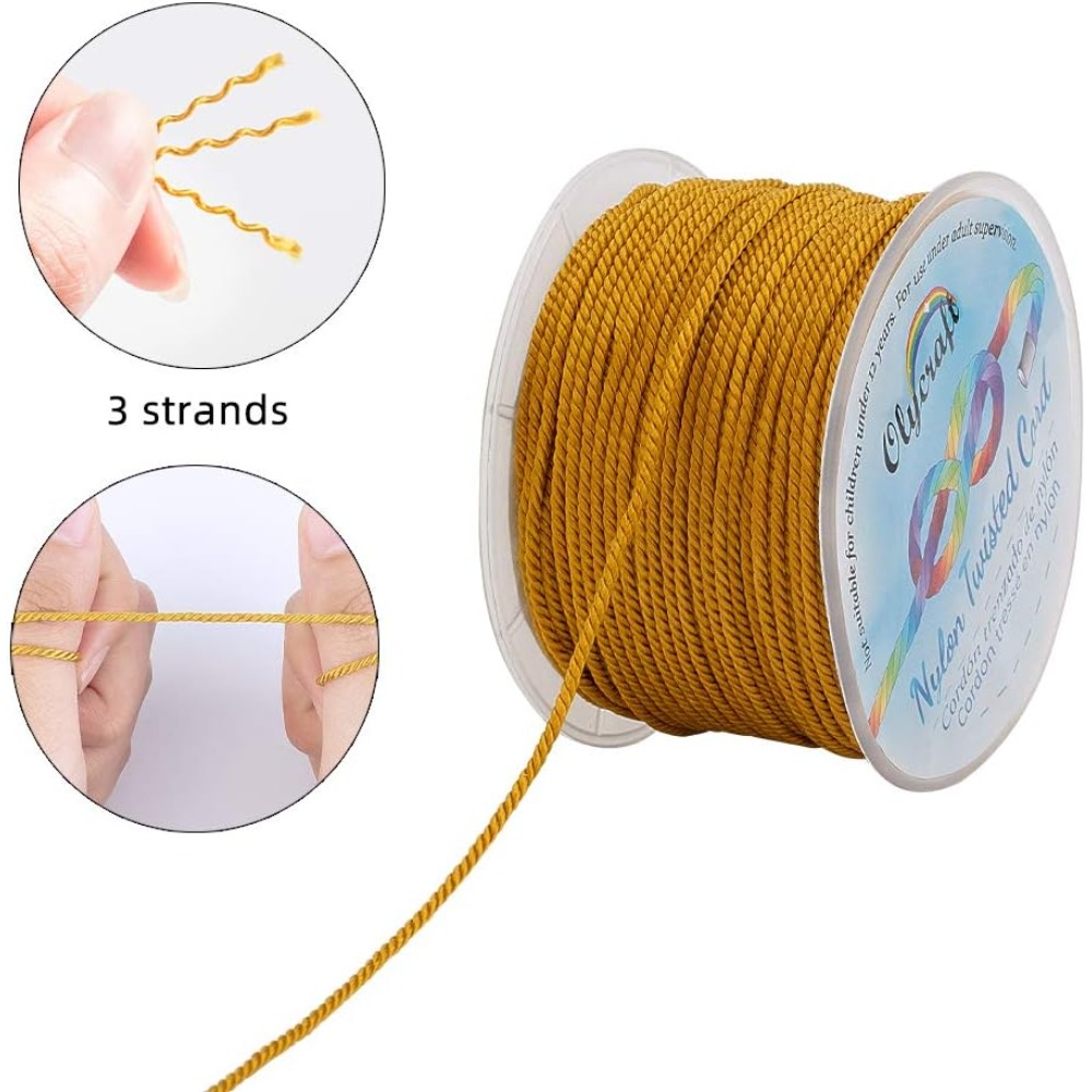 حبل نايلون للحرف اليدوية وصنع  - مراجعة Cord Trim Twisted وسعره